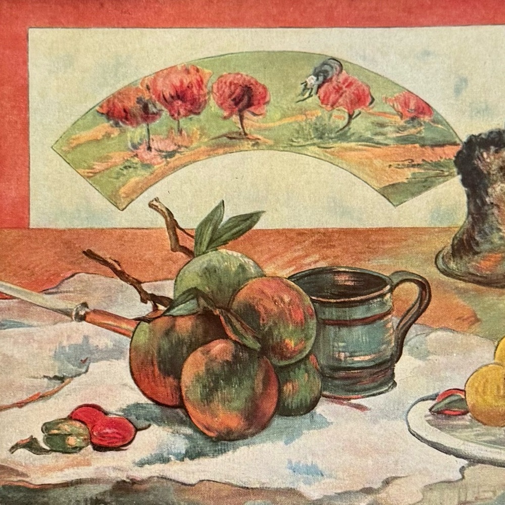 Vintage Paul Gauguin Unframed Art Print of Painting Still Life Numbered